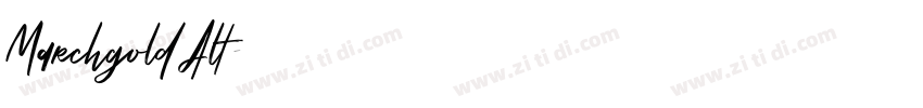 Marchgold Alt字体转换 Marchgold Alt字体转换